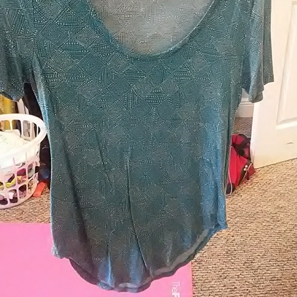 Teal shirt